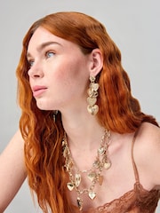 Aela Gold Tone Layered Heart Charm Necklace - Image 3 of 3