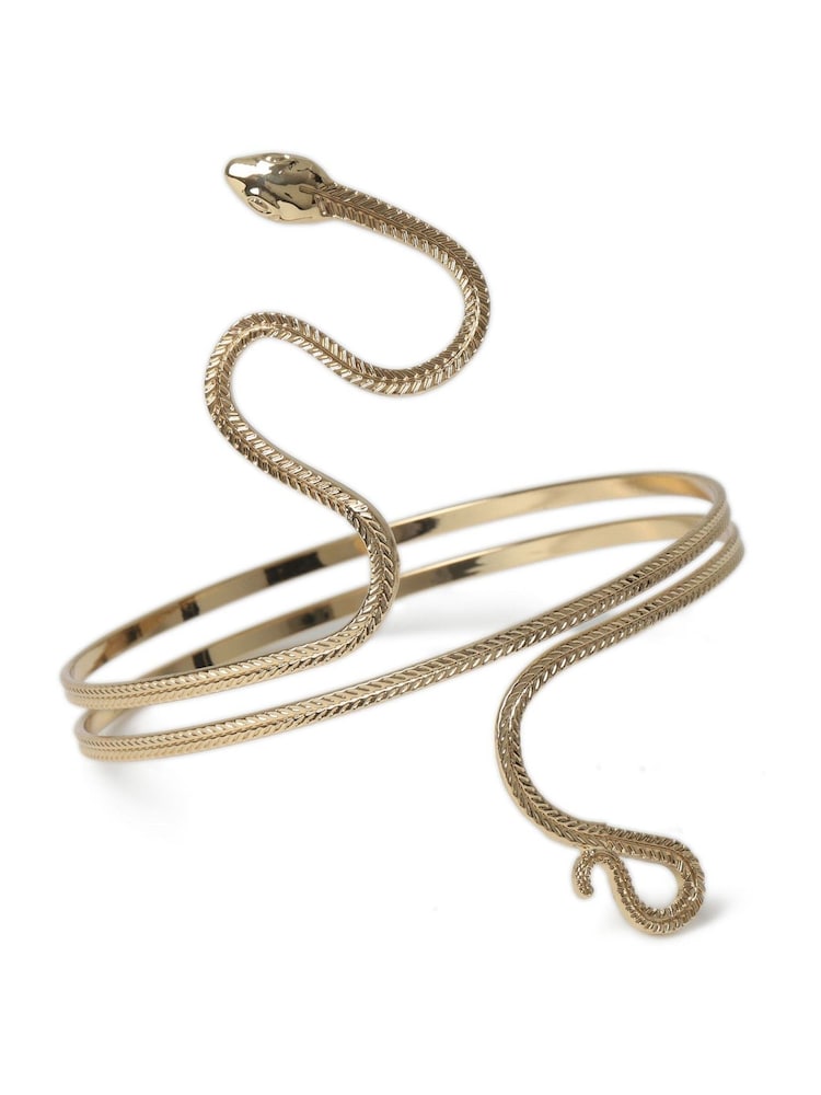 Aela Gold Tone Snake Arm Cuff Bracelet - Image 2 of 2