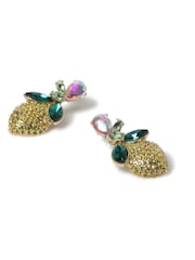 Aela Yellow Pave Lemon Drop Earring - Image 2 of 3