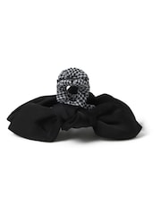 Aela Bow Gingham Print Hair Black Claw - Image 1 of 2