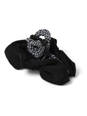 Aela Bow Gingham Print Hair Black Claw - Image 2 of 2
