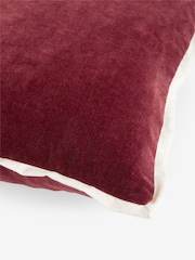Orange Loxley Velvet 50 x 50cm Cushion - Image 4 of 5
