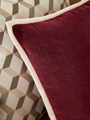 Orange Loxley Velvet 50 x 50cm Cushion - Image 5 of 5