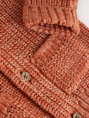 Orange Little Pumpkin 100% Cotton Slogan Baby Cardigan - Image 9 of 10