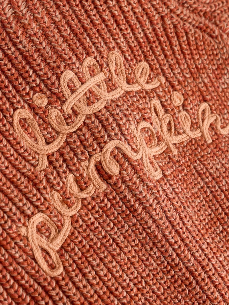 Orange Little Pumpkin 100% Cotton Slogan Baby Cardigan - Image 10 of 10