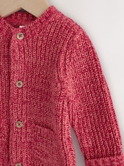 Red 100% Cotton My First Christmas Baby Knitted Cardigan - Image 11 of 12