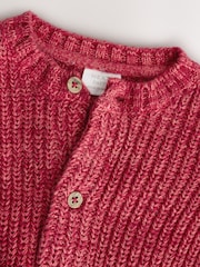 Red 100% Cotton My First Christmas Baby Knitted Cardigan - Image 12 of 12
