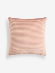 Pink 59 x 59cm Velvet Pleat Cushion - Image 3 of 5