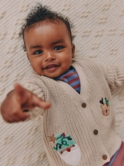 Natural Oh What Fun Christmas - Baby Strickjacke - Bild 3 von 12