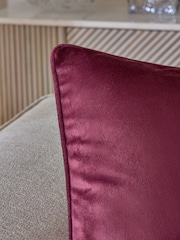 Plum Purple 59 x 59cm Matte Velvet Cushion - Image 3 of 6