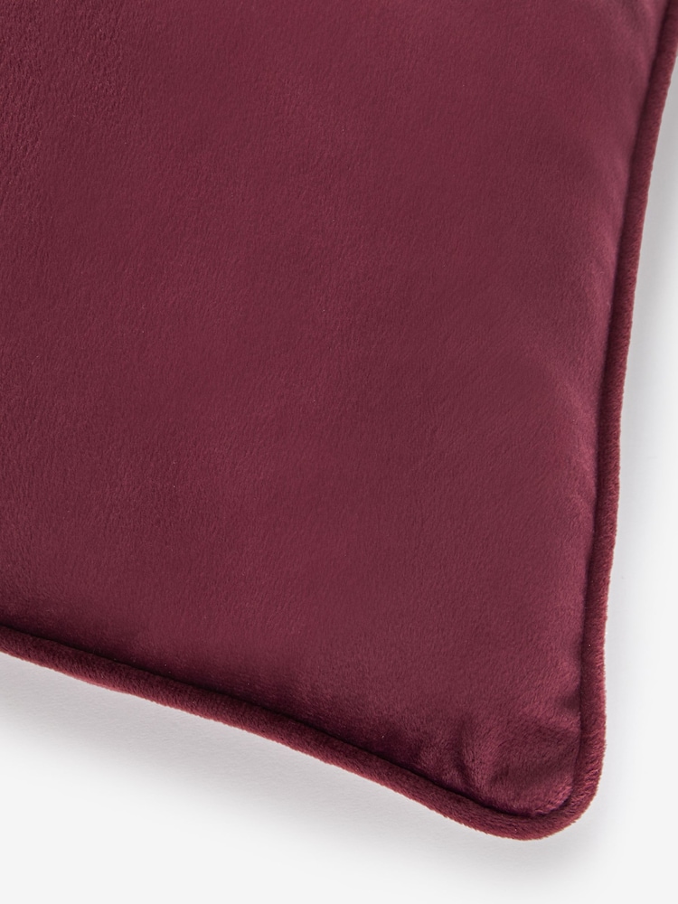 Plum Purple 59 x 59cm Matte Velvet Cushion - Image 6 of 6