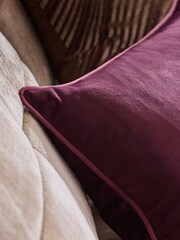 Plum Purple 40 x 59cm Matte Velvet Cushion - Image 2 of 5