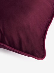 Plum Purple 40 x 59cm Matte Velvet Cushion - Image 5 of 5