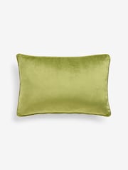 Bright Green 40 x 59cm Matte Velvet Cushion - Image 4 of 6