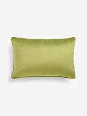 Bright Green 40 x 59cm Matte Velvet Cushion - Image 5 of 6
