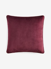 Plum Purple 43 x 43cm Matte Velvet Cushion - Image 4 of 6