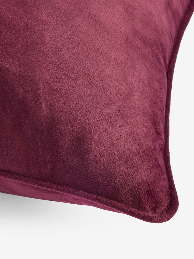 Plum Purple 43 x 43cm Matte Velvet Cushion - Image 6 of 6