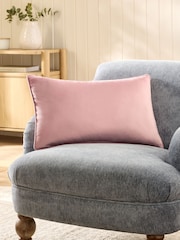 Pink 40 x 59cm Matte Velvet Cushion - Image 1 of 6
