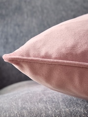 Pink 40 x 59cm Matte Velvet Cushion - Image 2 of 6