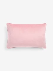 Pink 40 x 59cm Matte Velvet Cushion - Image 4 of 6