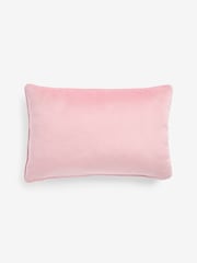 Pink 40 x 59cm Matte Velvet Cushion - Image 5 of 6
