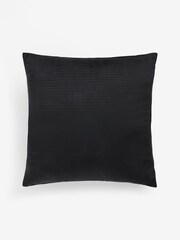 Charcoal Grey 59 x 59cm Velvet Pleat Cushion - Image 5 of 6