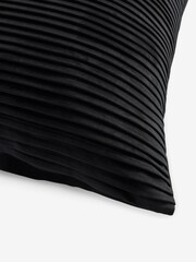 Charcoal Grey 59 x 59cm Velvet Pleat Cushion - Image 6 of 6