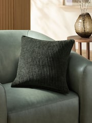 Green 43 x 43cm Corded Chenille Cushion - Image 1 of 5