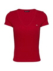 Tommy Jeans Red Slim Essential T-Shirt - Image 5 of 7