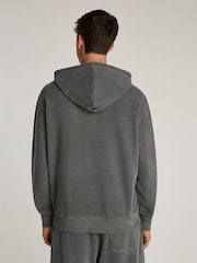 Tommy Jeans Black Vintage Varsity 100% Cotton Hoodie - Image 2 of 7