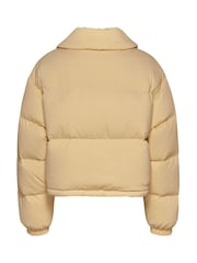 Tommy Jeans Cream Badge Collar Jacket - Image 5 of 6