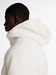Tommy Jeans White Badge Teddy Hoodie - Image 4 of 4