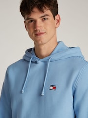 Tommy Jeans Blue Badge 100% Cotton Hoodie - Image 4 of 7
