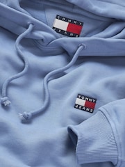 Tommy Jeans Blue Badge 100% Cotton Hoodie - Image 7 of 7