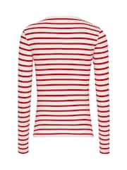 Tommy Jeans Red 100% Cotton Button Rib T-Shirt - Image 6 of 7