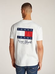 Tommy Jeans Natural Heritage Flag 100% Cotton T-Shirt - Image 2 of 7