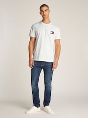 Tommy Jeans Natural Heritage Flag 100% Cotton T-Shirt - Image 3 of 7