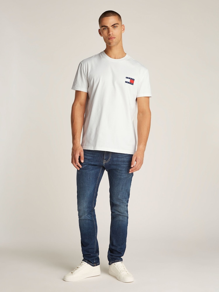 Tommy Jeans Natural Heritage Flag 100% Cotton T-Shirt - Image 3 of 7