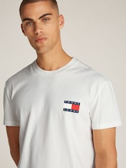 Tommy Jeans Natural Heritage Flag 100% Cotton T-Shirt - Image 4 of 7