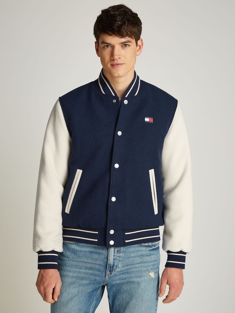Chaqueta universitaria de mezcla de lana Tommy Jeans - Imagen 1 de 7