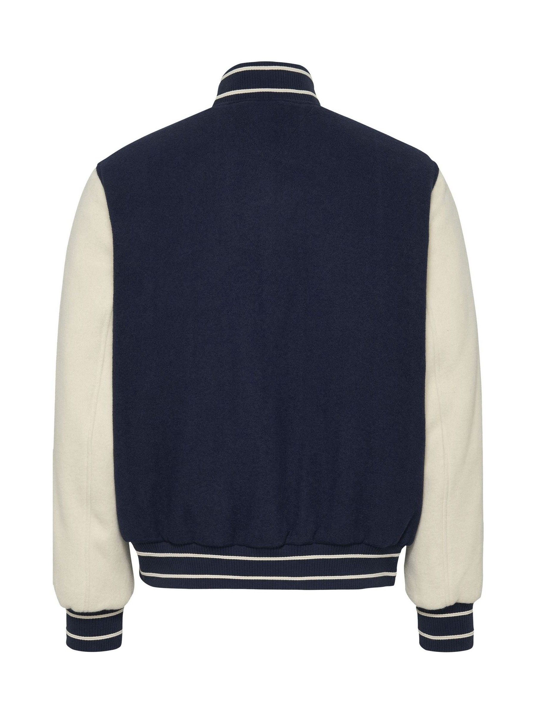 Buy Tommy Jeans Blue Wool Blend Varsity Jacket from Next USA