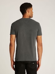 Tommy Jeans Black Vintage Varsity 100% Cotton T-Shirt - Image 2 of 7