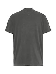 Tommy Jeans Black Vintage Varsity 100% Cotton T-Shirt - Image 6 of 7