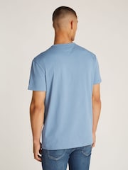 Tommy Jeans Blue Badge 100% Cotton T-Shirt - Image 2 of 7
