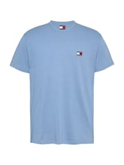 Tommy Jeans Blue Badge 100% Cotton T-Shirt - Image 5 of 7