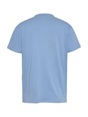 Tommy Jeans Blue Badge 100% Cotton T-Shirt - Image 6 of 7