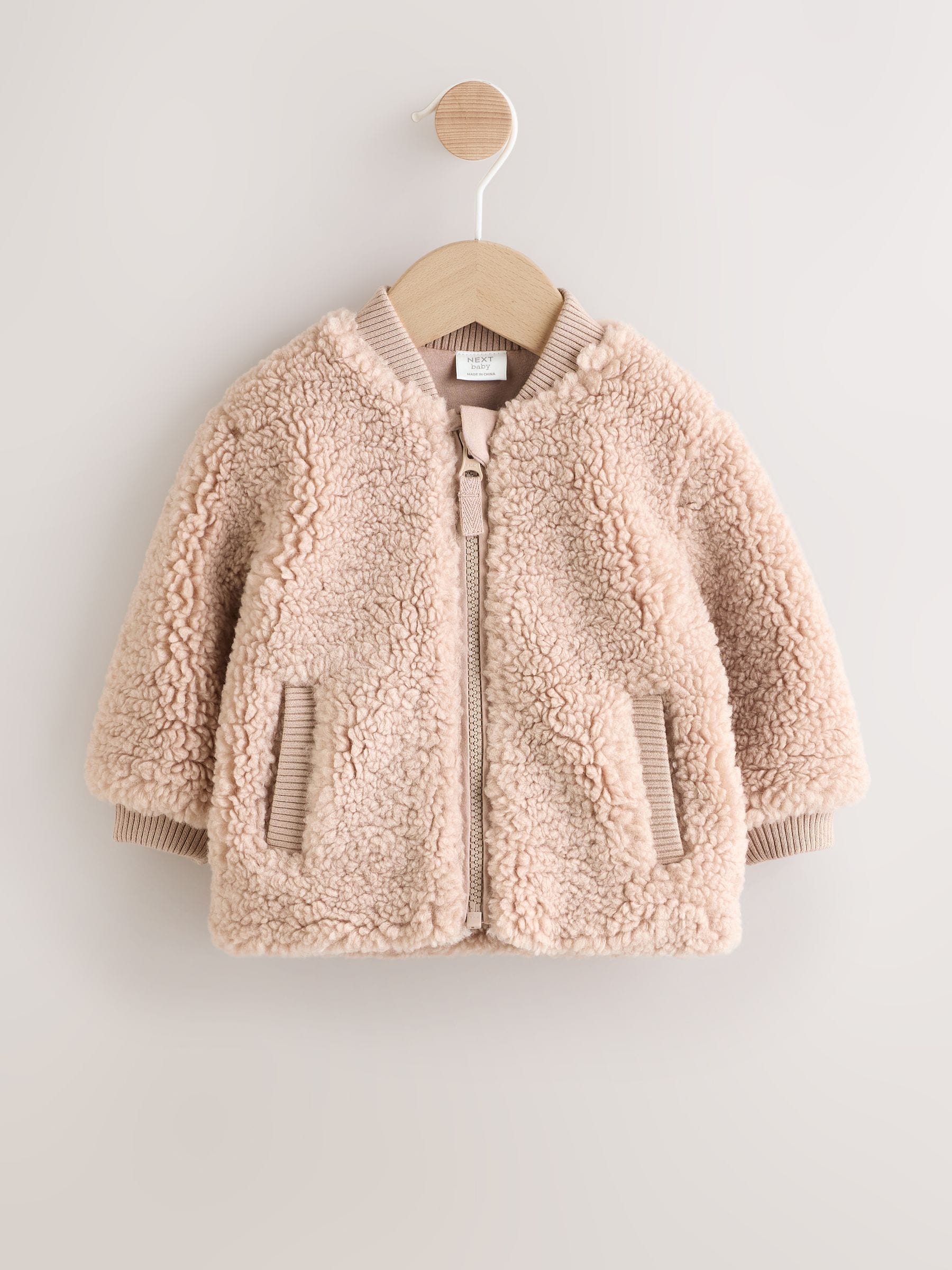 Buy Brown Borg Hello Bear Baby Jacket from Next USA