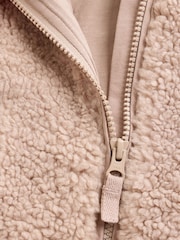 Brown Hello Bear Brown Borg Hello Bear Baby Jacket - Image 9 of 10