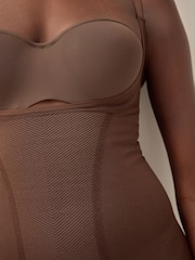 Chocolate Nude Firm Tummy Control Wear Your Own Bra Body - Image 6 of 11