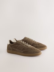 Brown Suede Smart Casual Trainers - Image 3 of 6